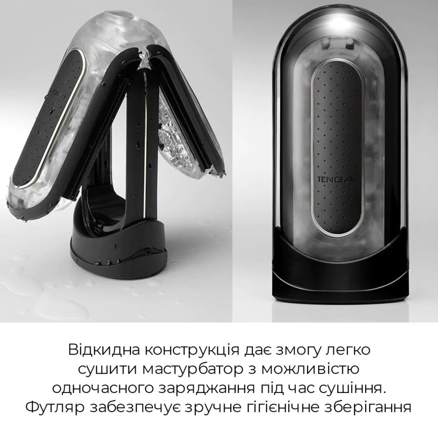 Вибромастурбатор Tenga Flip Zero Electronic Vibration Black, изменяемая интенсивность, раскладной фото 14