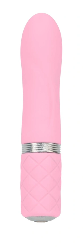Роскошный вибратор PILLOW TALK - Flirty Pink с кристаллом Swarovski, гибкая головка фото 2
