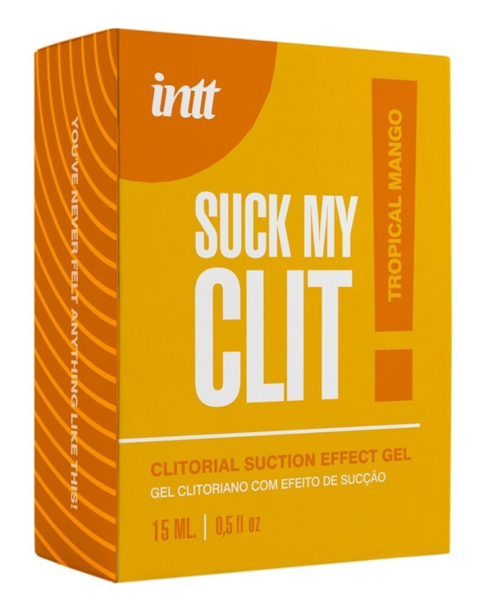 Смоктайзер для клітора Intt Suck My Clit Tropical Mango (15 мл), манго, гель з ефектом посмоктування фото 4