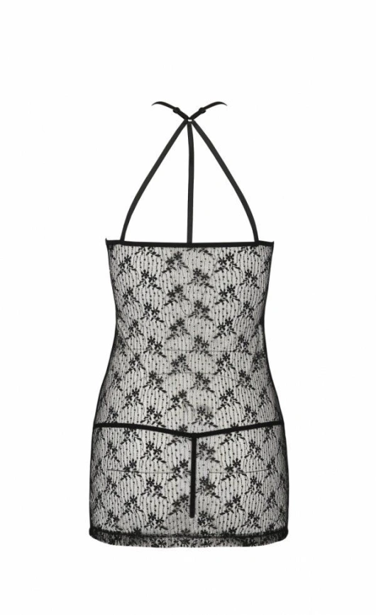 Полупрозрачная сорочка Passion AZALIA CHEMISE S/M, black фото 4