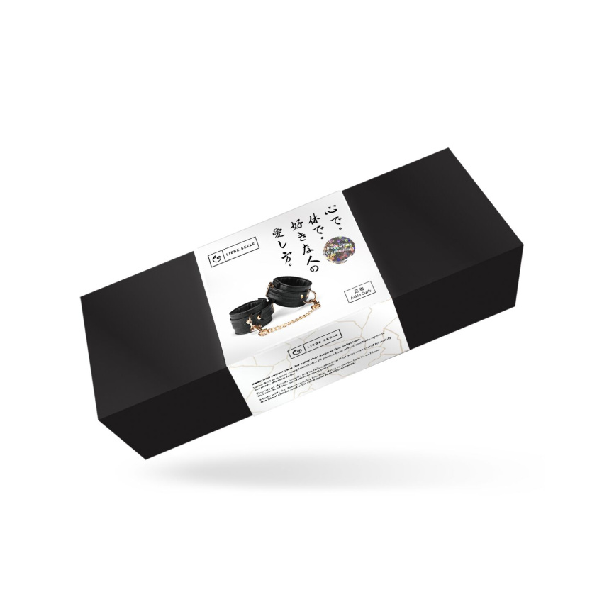 Поножі Liebe Seele Black Organosilicon Anklecuffs, екошкіра фото 5