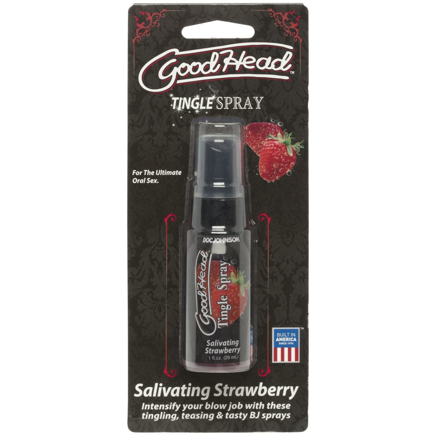 Спрей для мінету Doc Johnson GoodHead Tingle Spray - Strawberry (29 мл) із стимулювальним ефектом фото 2