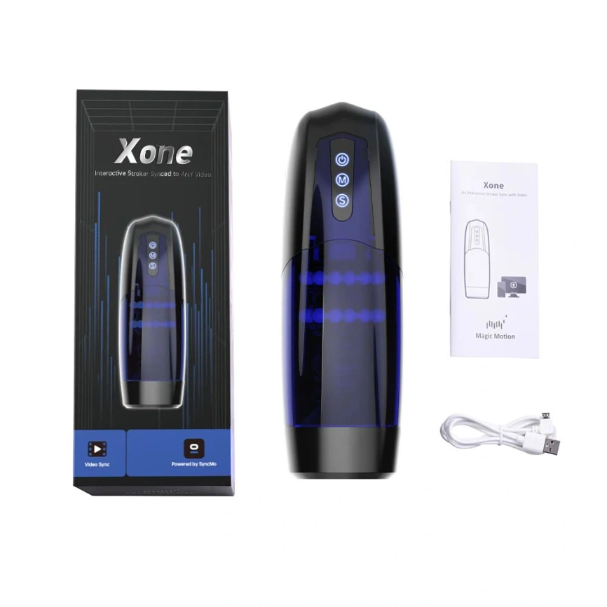 Интерактивный смарт мастурбатор Magic Motion Xone, имитация фрикций, 10 режимов, турбо-кнопка фото 7