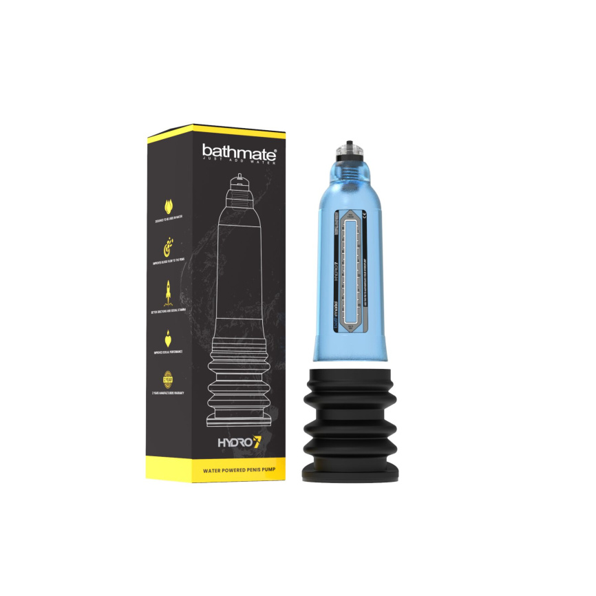 Гідропомпа Bathmate Hydro 7 Blue, для члена довжиною від 12,5 до 18 см, діаметр до 5 см фото 8