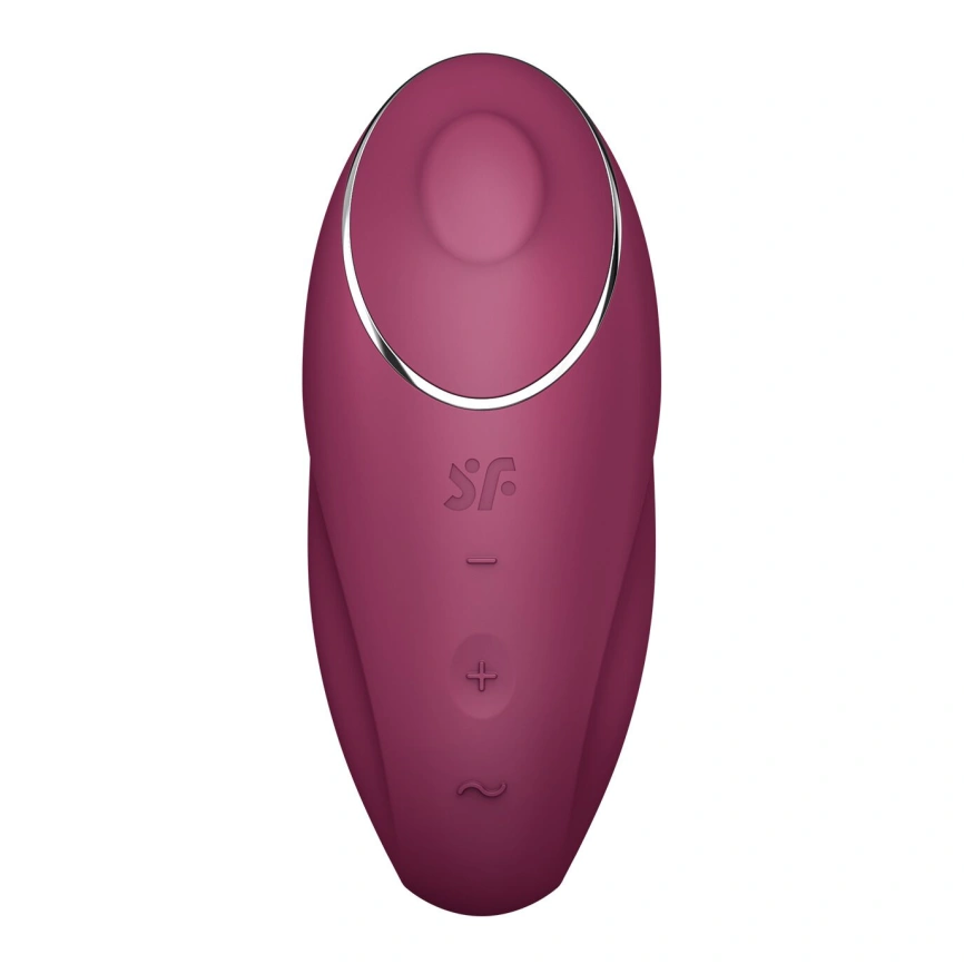 Вибростимулятор-пульсатор Satisfyer Tap & Climax 1 Red, эффект постукивания пальцем, 2 мотора фото 3