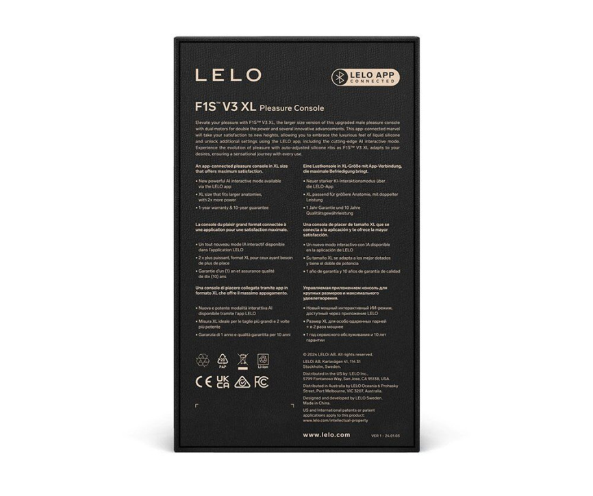 Смарт-мастурбатор LELO F1S V3 XL Red, збільшений, 2 мотори, 8 режимів, стимуляція звуковими хвилями фото 5