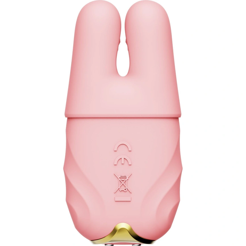 Смарт-вибратор для груди Zalo - Nave Coral Pink, пульт ДУ, работа через приложение фото 3
