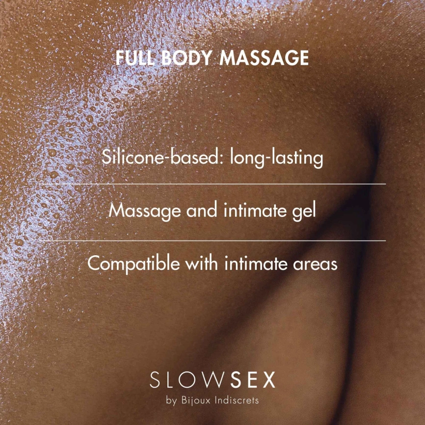Силиконовый гель для массажа всего тела Bijoux Indiscrets Slow Sex Full body massage  фото 4