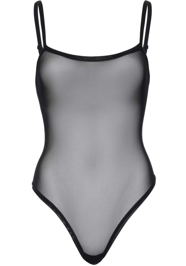 Эротическое боди Leg Avenue Cami bodysuit with thong Black M/L, на бретелях фото 3