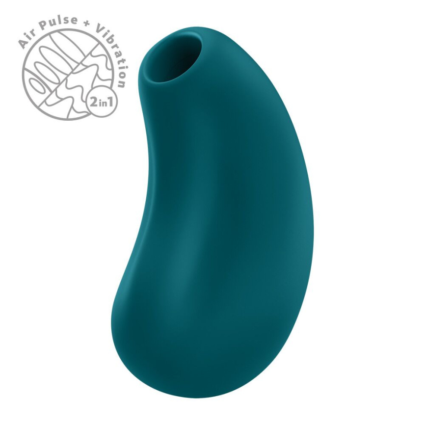 Вакуумний стимулятор з вібрацією Fun Factory Cherie Bottle Green, 11 + 12 режимів роботи, перезаряджуваний фото 7