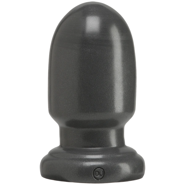 Анальная пробка для фистинга Doc Johnson American Bombshell - Shell Shock S Gun Metal, диаметр 7,4см фото 1