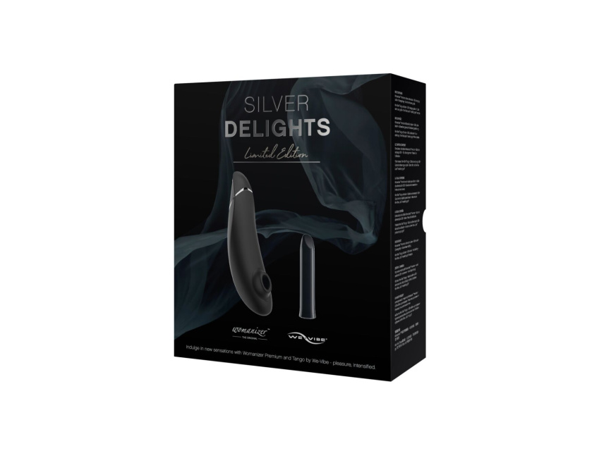 Преміальний подарунковий набір Silver Delights Collection: Womanizer Premium та We-Vibe Tango фото 7