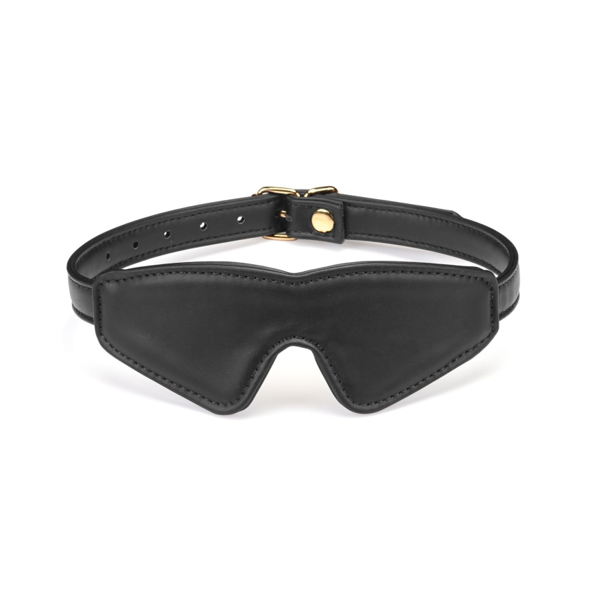 Маска на очі Liebe Seele Black Organosilicon Blindfold, екошкіра фото 1
