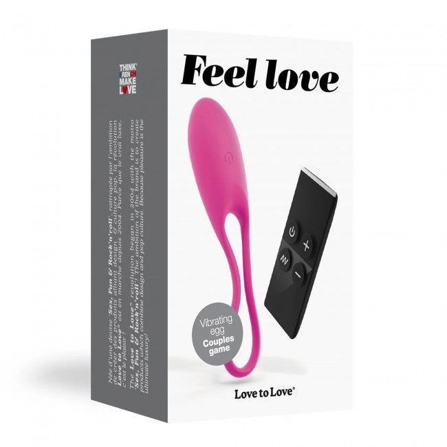 Виброяйцо Love To Love Feel Love Pink с пультом ДУ и регулированием интенсивности фото 3