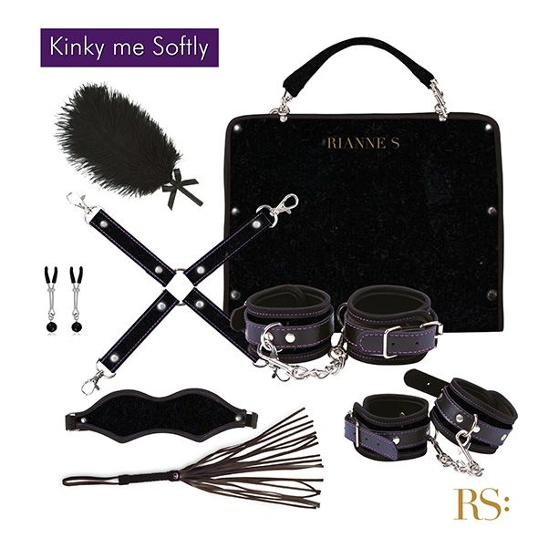 Подарочный набор для BDSM RIANNE S - Kinky Me Softly Black: 8 предметов для удовольствия фото 1