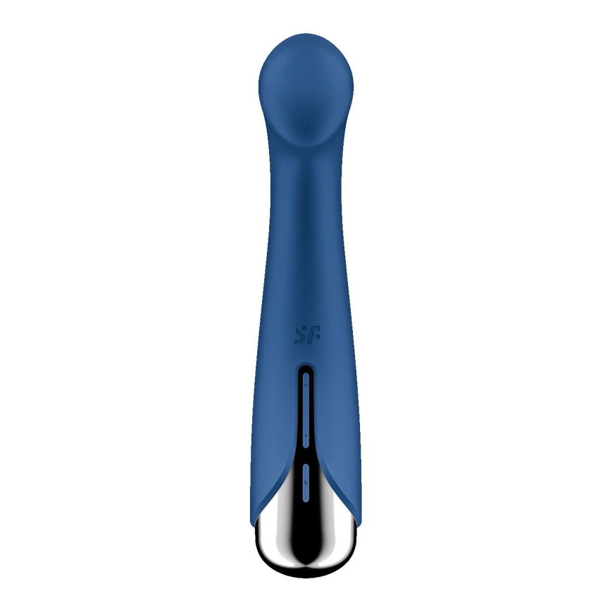 Вібратор з ротацією Satisfyer Spinning G-Spot 1 Blue, плоский майданчик для стимуляції точки G фото 6
