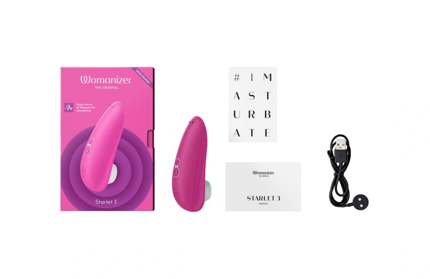 Вакуумный клиторальный стимулятор Womanizer Starlet 3 PINK	 фото 4