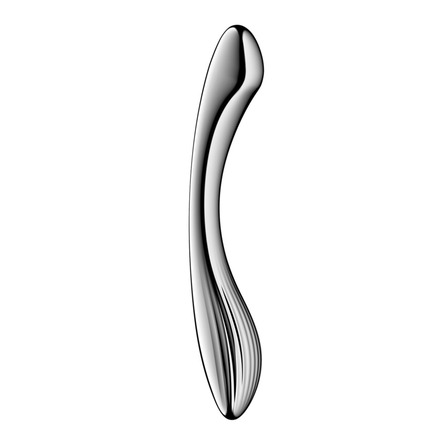 Металевий дилдо Satisfyer Pure Gravity 1, двосторонній, можна нагрівати й охолоджувати, 939 г фото 1