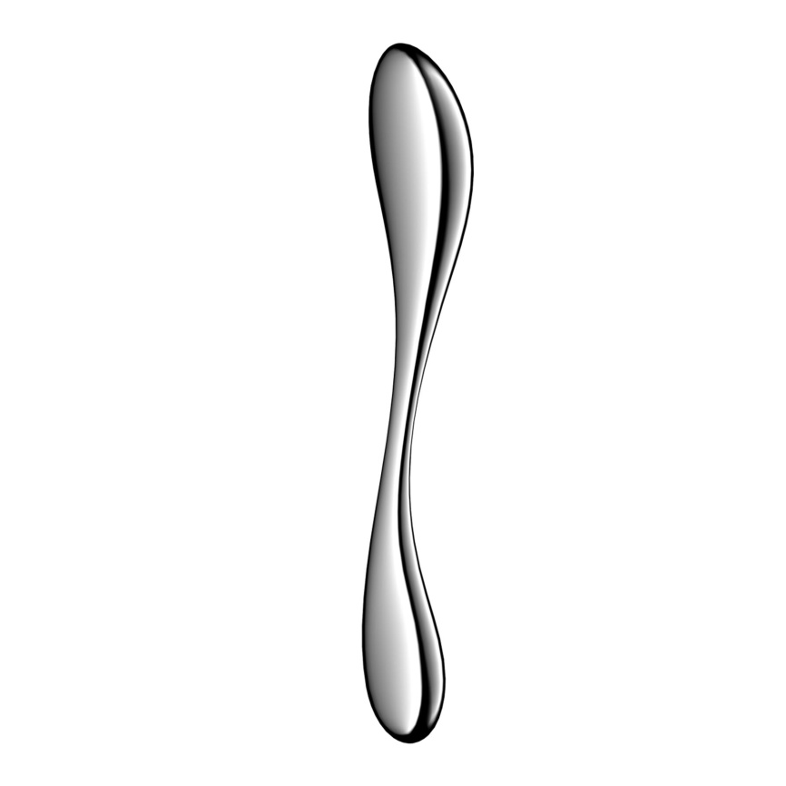 Металевий дилдо Satisfyer Star Force 3, двосторонній, можна нагрівати та охолоджувати, дуже важкий фото 2