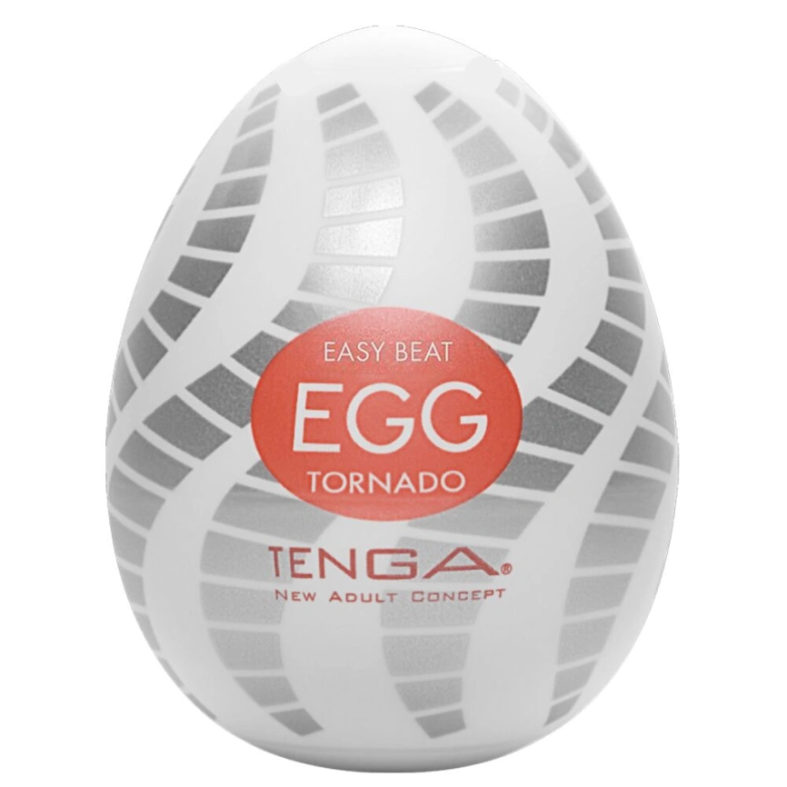 Мастурбатор-яйцо Tenga Egg Tornado со спирально-геометрическим рельефом фото 1