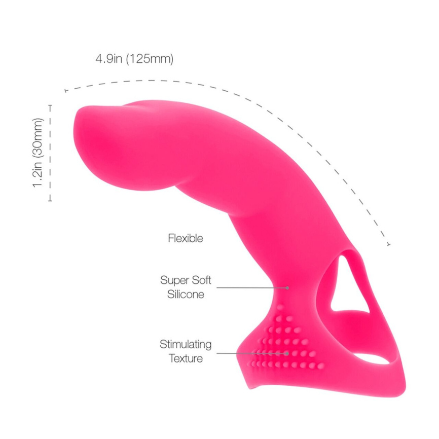 Насадка на палець Simple&True Extra Touch Finger Dong Pink фото 2