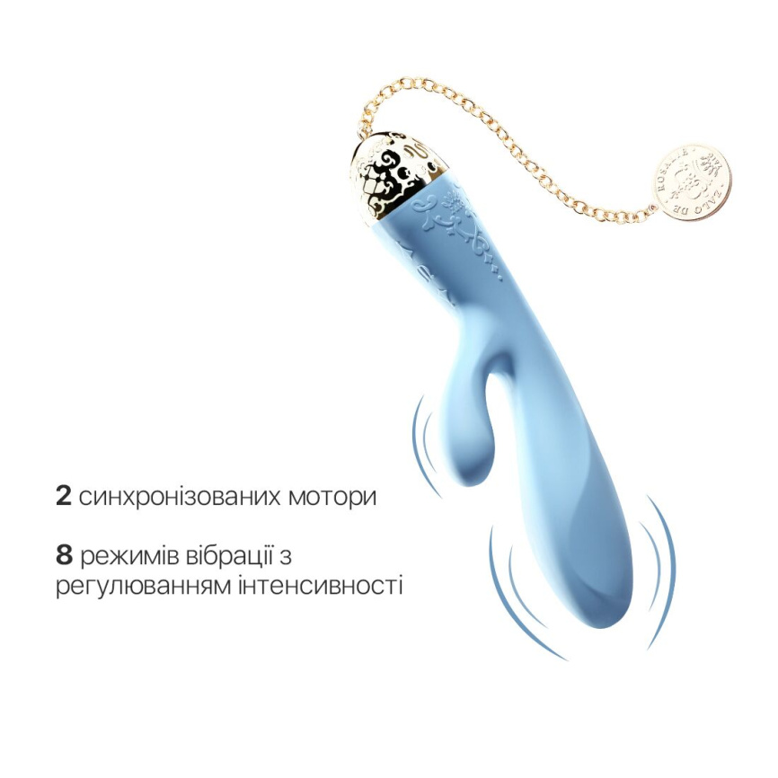 Смартвібратор-кролик Zalo — Rosalie Royal Blue фото 6
