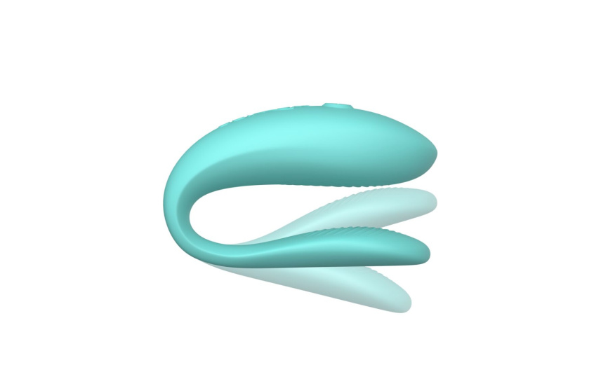 Смарт-вібратор для пар We-Vibe Sync Lite Aqua, 10 віброрежимів, можна поєднувати з проникним сексом фото 3