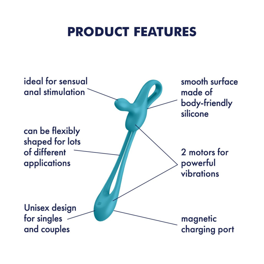 Мультивібратор Satisfyer Plug & Play 1, для неї та для нього, 2 мотори фото 7