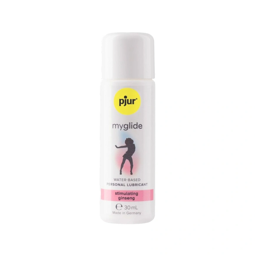 Возбуждающий лубикант на водной основе pjur myglide 30 мл, с женьшенем, тепло+покалывание фото 3