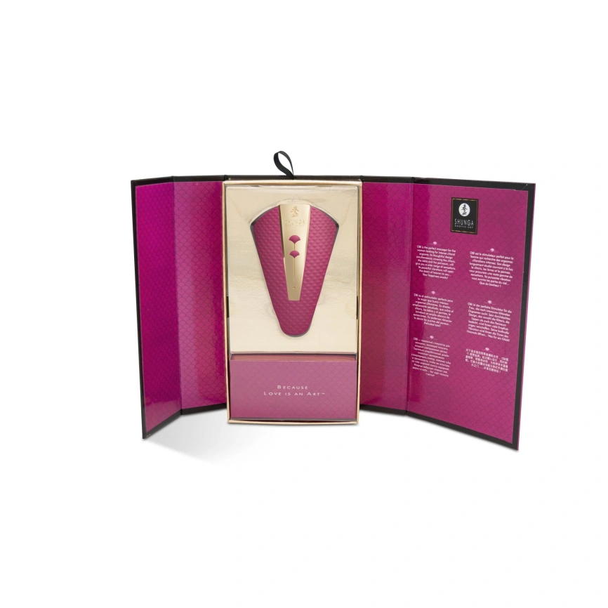 Клиторальный вибратор Shunga Obi Raspberry фото 7