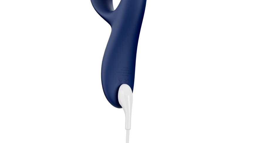 Смарт вібратор-кролик We-Vibe Nova Midnight Blue, ергономічний, регульований кут нахилу стовбура фото 5