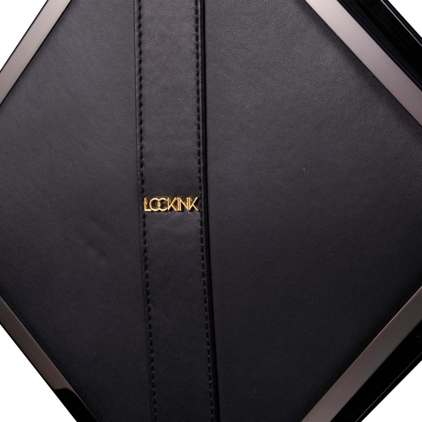 Сумка для секс-іграшок LOCKINK Mysterious Square Kink Bag, чорна, набір для бондажу в комплекті фото 2