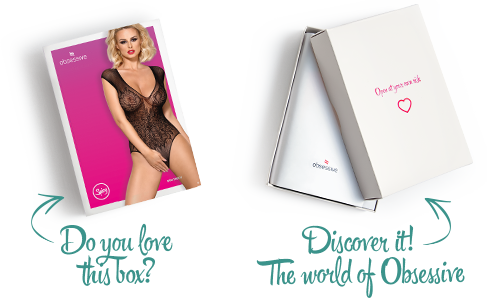 Бодістокінг із великої сітки з мереживом Obsessive B112 teddy XL/XXL, чорний, з доступом фото 6