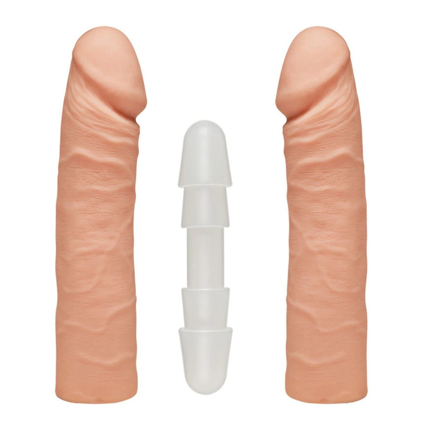 Фаллоимитатор двойной Doc Johnson The D - Double D - 16 Inch - ULTRASKYN, диаметр 4,4см, Vack-U-Lock фото 1