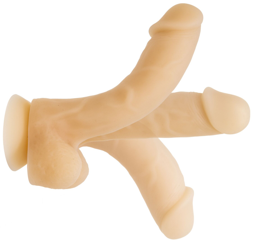 Фалоімітатор із пам’яттю форми, на присосці ADDICTION — DAVID 8″ Silicone Dong, віброкуля в подаруно фото 3