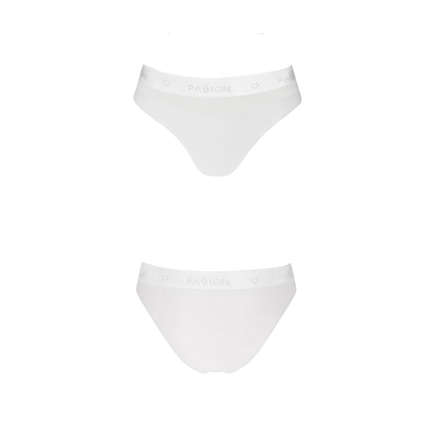 Трусики з прозорою вставкою Passion PS006 PANTIES M, white фото 4