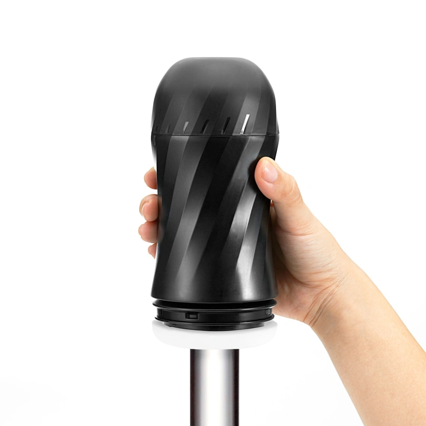 Мастурбатор Tenga Air-Tech Twist Ripple Blue с изменяемой тугостью обхвата, эффект глубокого минета фото 8
