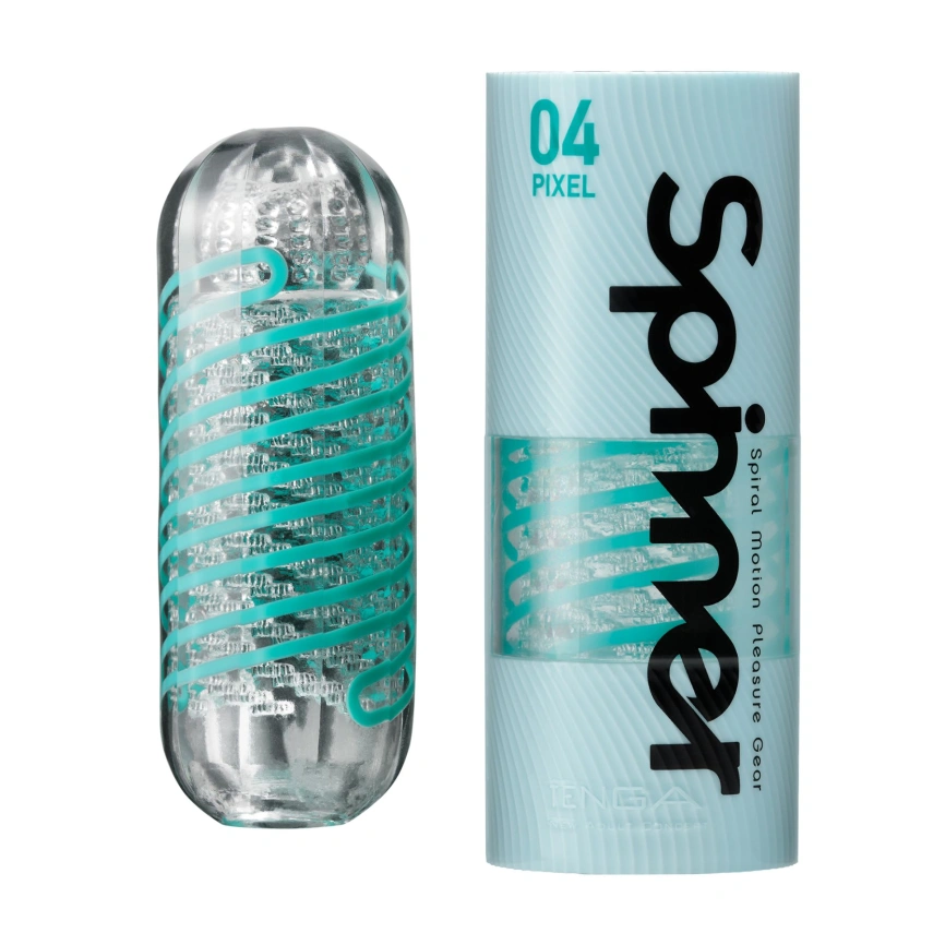 Мастурбатор Tenga Spinner 04 Pixel с упругой стимулирующей спиралью внутри фото 3
