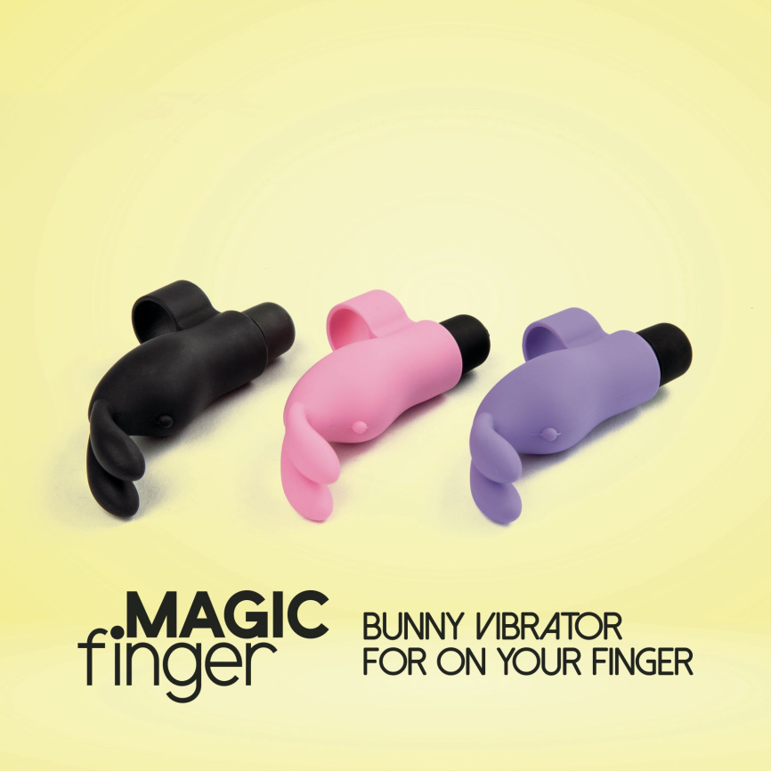 Вібратор на палець FeelzToys Magic Finger Vibrator Black фото 6