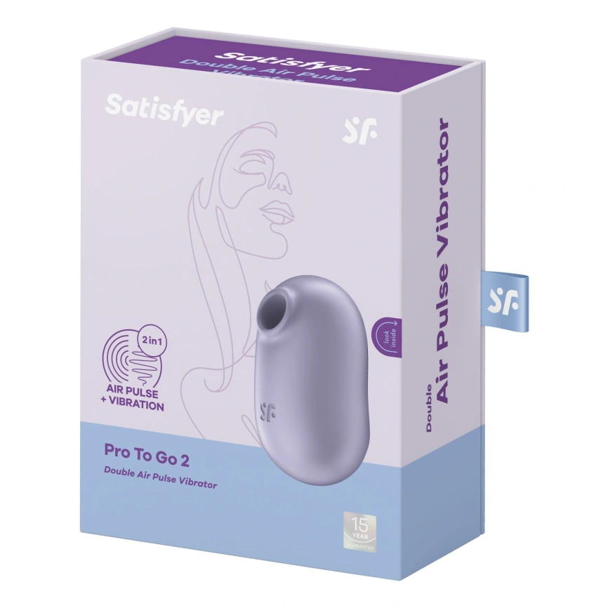 Вакуумный стимулятор с вибрацией Satisfyer Pro To Go 2 Violet фото 7