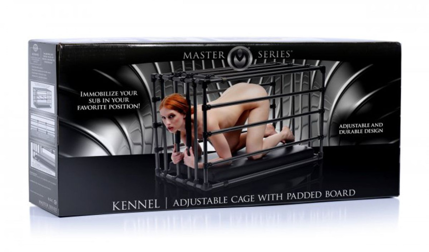 Міцна розбірна клітка для покарань Kennel Adjustable Bondage Cage фото 4