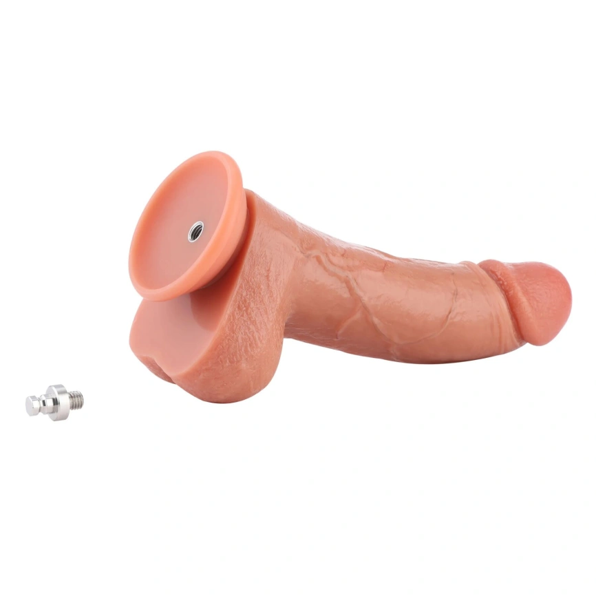 Фаллоимитатор для секс-машин Hismith 8.25" Dual-density dildo with veins, система KlicLok фото 11