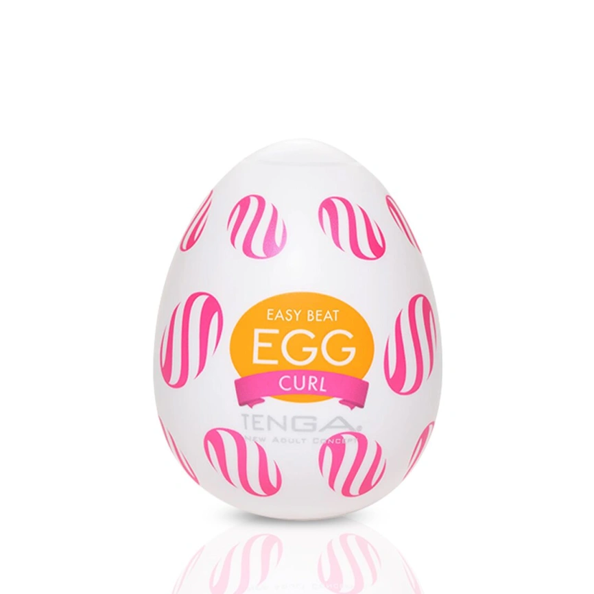Мастурбатор-яйцо Tenga Egg Curl с рельефом из шишечек фото 4