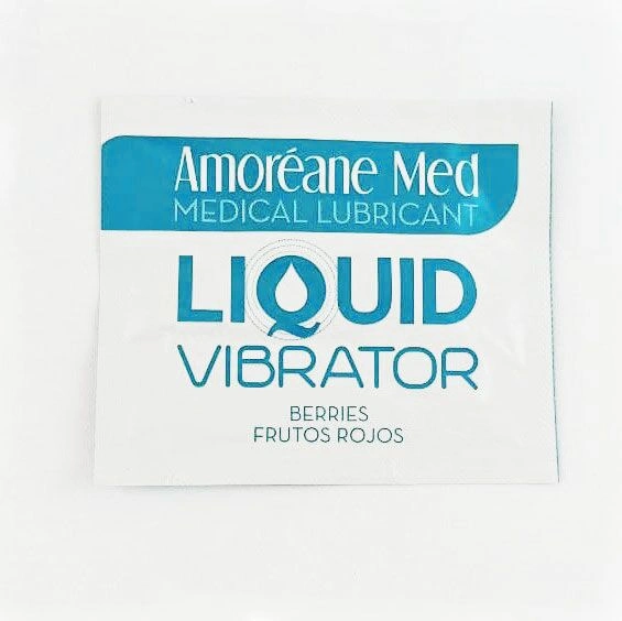 Пробник лубриканта с эффектом вибрации Amoreane Med Liquid Vibrator Berries (2 мл) фото 1