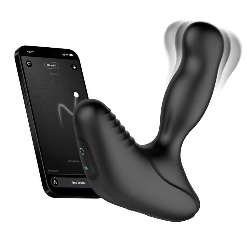 Смарт-масажер простати Nexus Revo Stealth with APP, вібрація+ротація, пульт ДУ, до 10 годин роботи фото 2