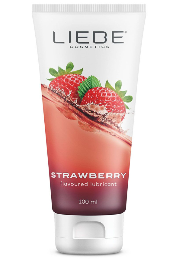Лубрикант на водній основі Liebe Lubricant Strawberry 100 мл фото 1