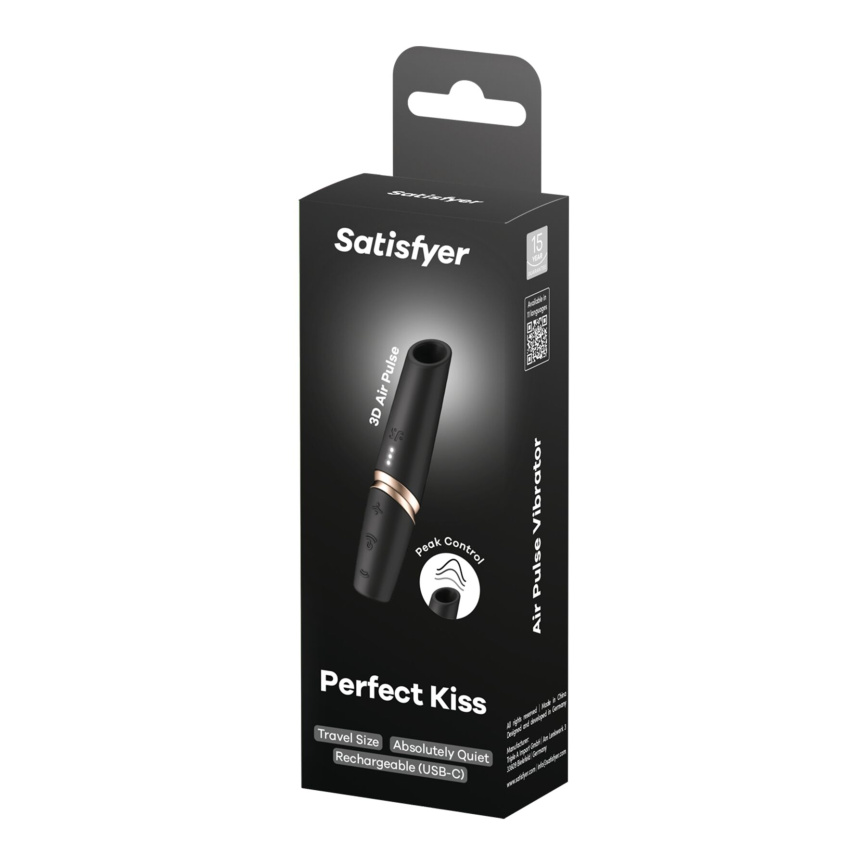 Вакуумний стимулятор Satisfyer Perfect Kiss, магнітна технологія 3D Air Pulse, 30 режимів роботи фото 5