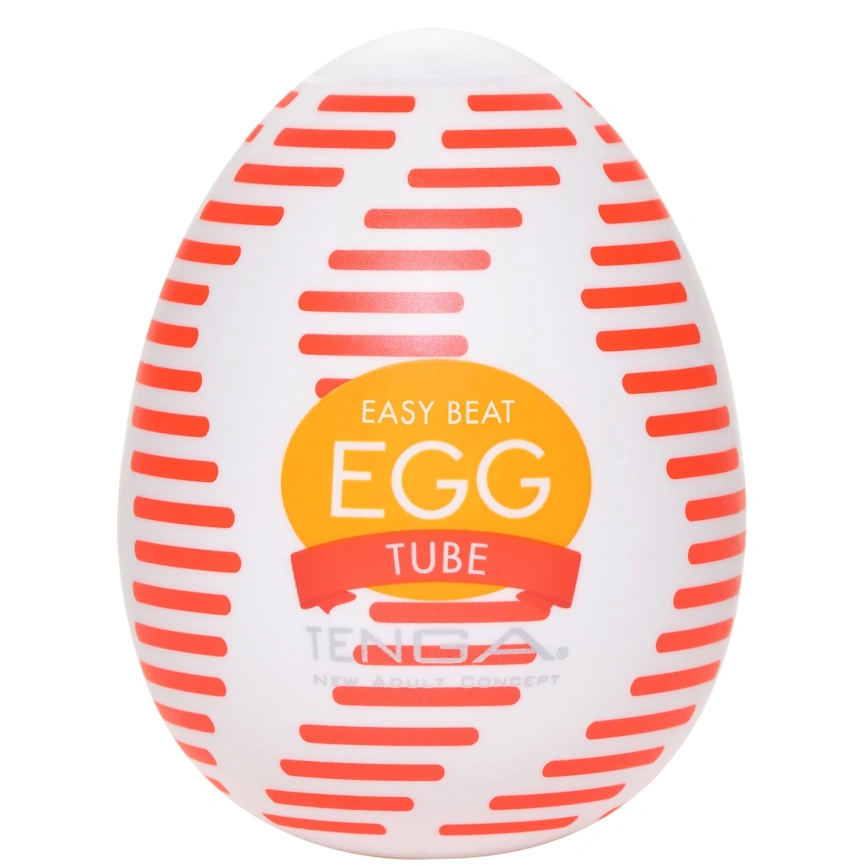 Мастурбатор-яйцо Tenga Egg Tube, рельеф с продольными линиями фото 1