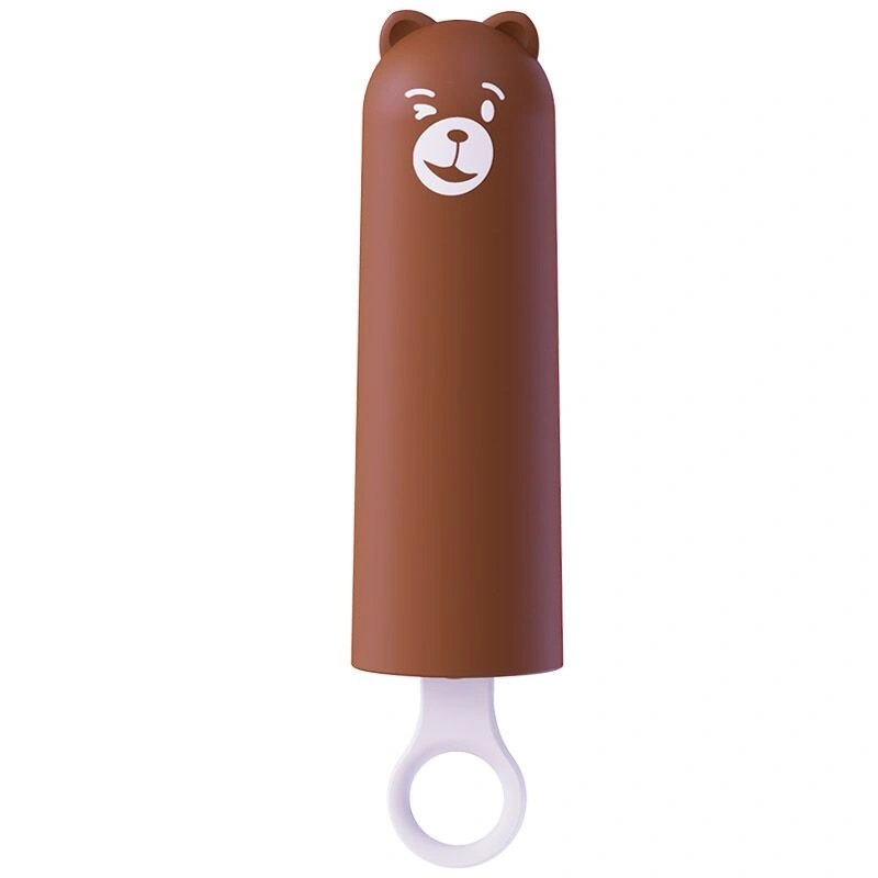 Вибратор CuteVibe Teddy Brown (Pink Dildo), реалистичный вибратор под видом мороженого фото 1