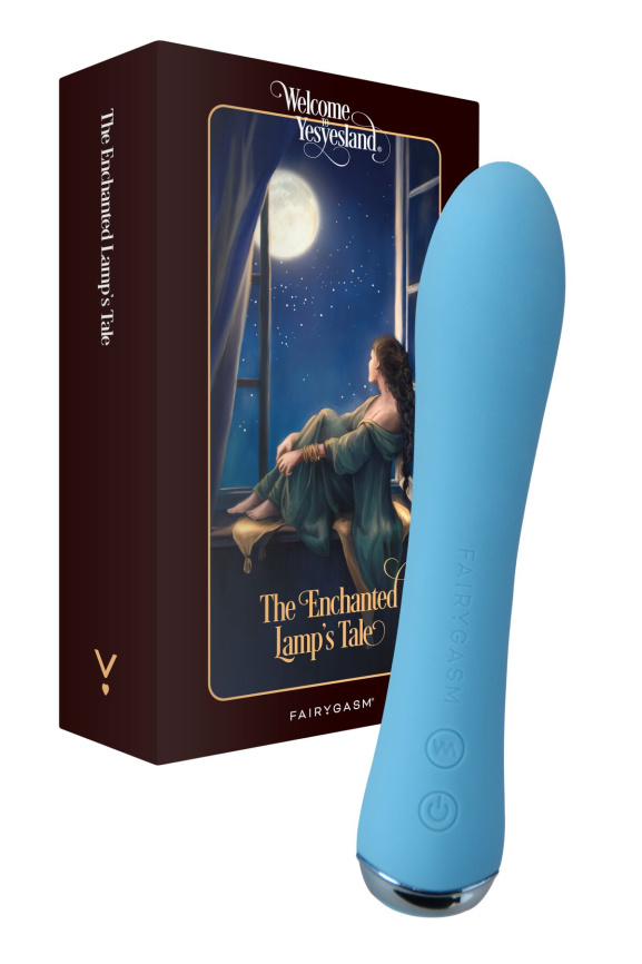 Вібратор з підігрівом FairyGasm WowGenie blue, підігрів до 42 °C фото 1